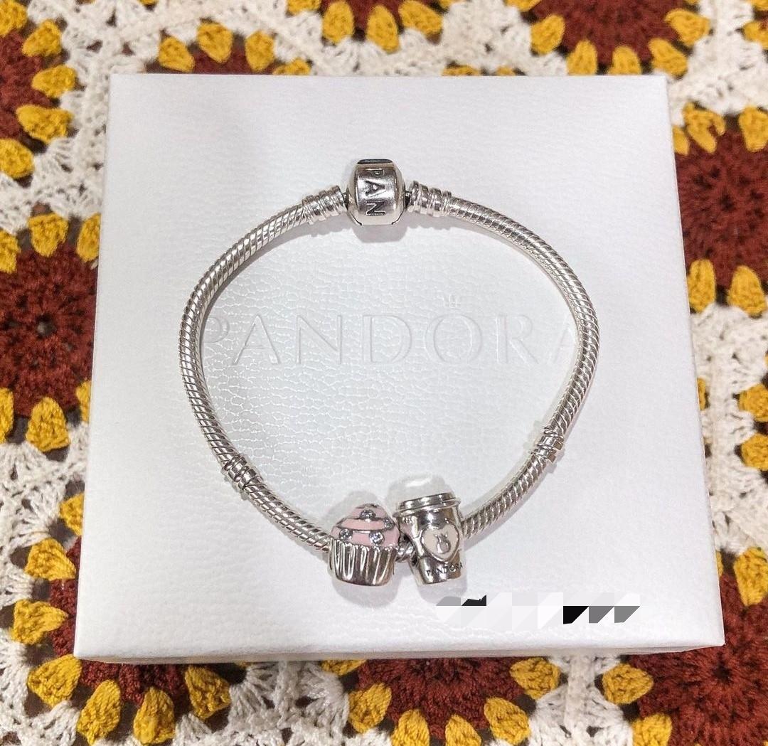 Authentic Pandora Silver Charm Bracelet, 7.1 inches & Authentic Pandora  Beads | #1790961166
