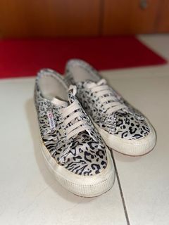 superga leopard print shoes