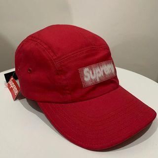 Supreme reversed label camp cap