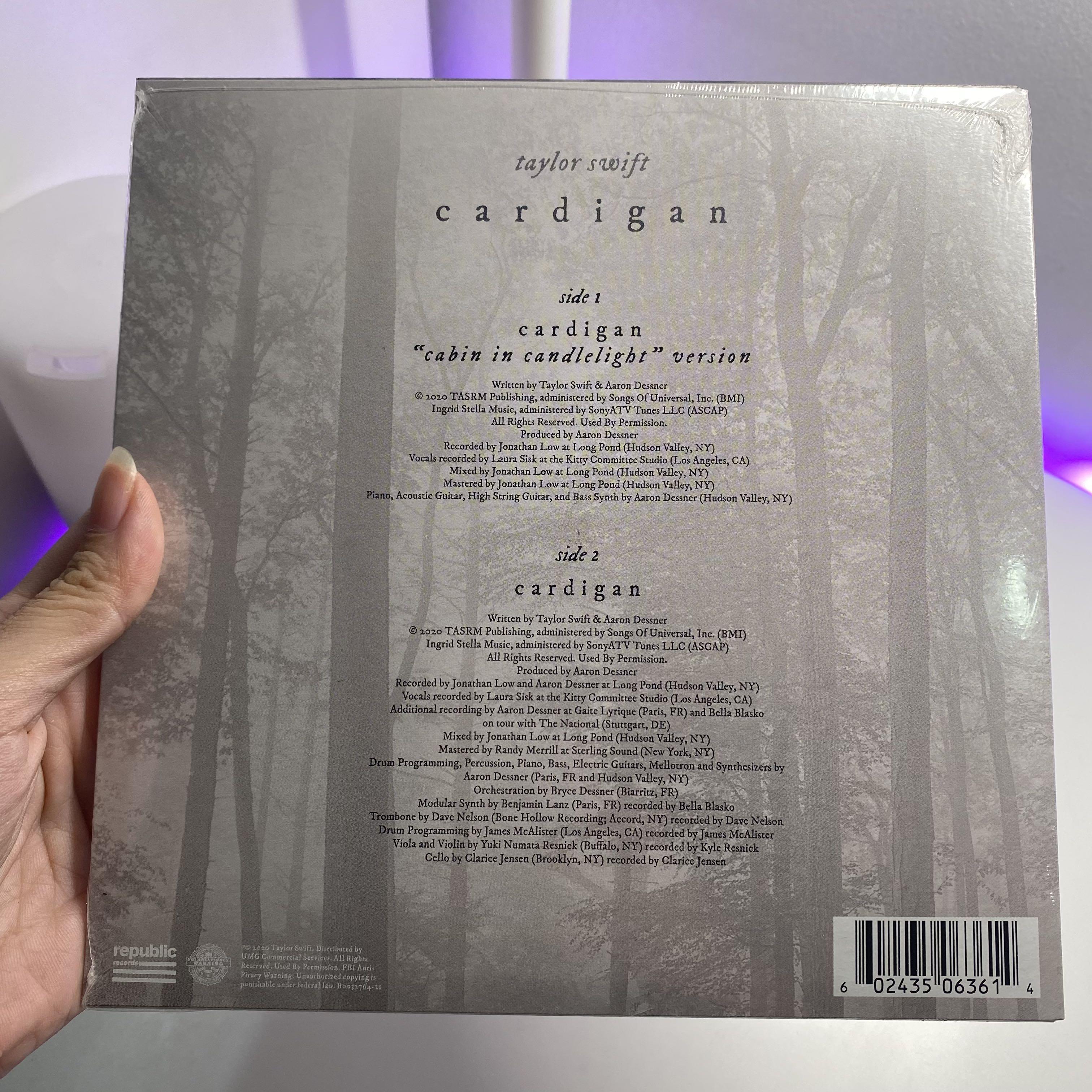 Taylor Swift Cardigan Cabin in the Candlelight 7” Vinyl, Hobbies & Toys, Music & Media, Vinyls