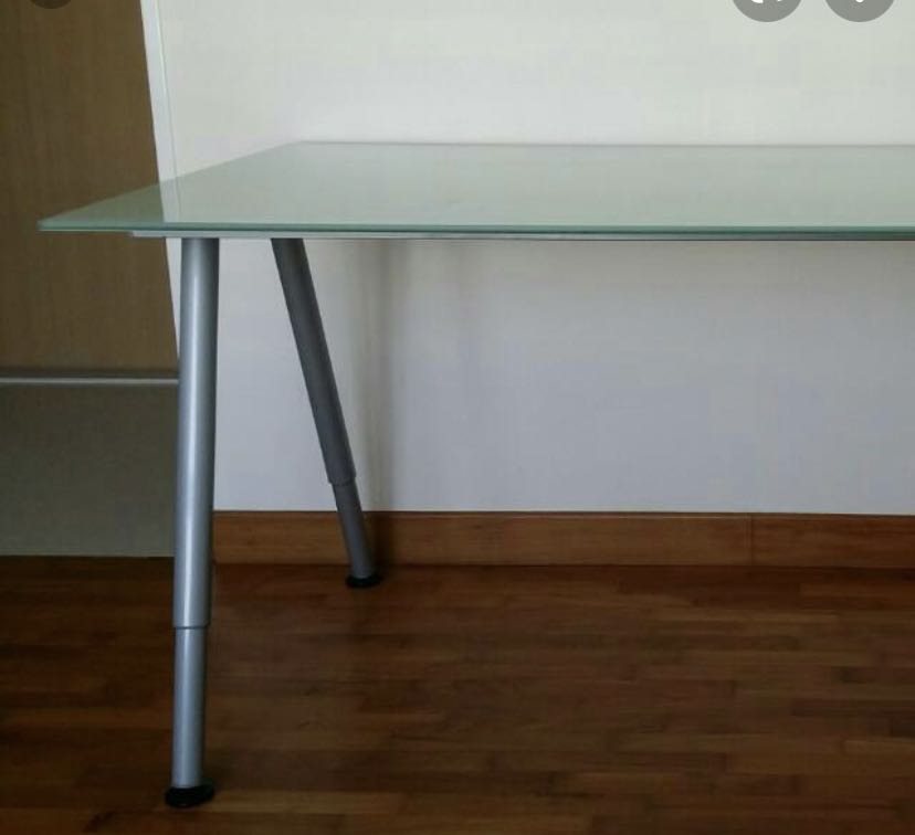Glass study online table ikea