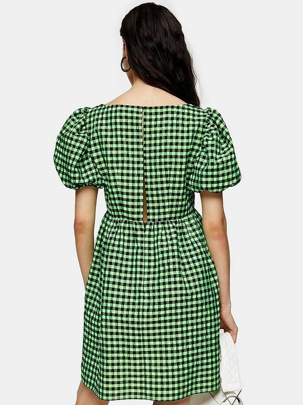 Checked clearance dress topshop