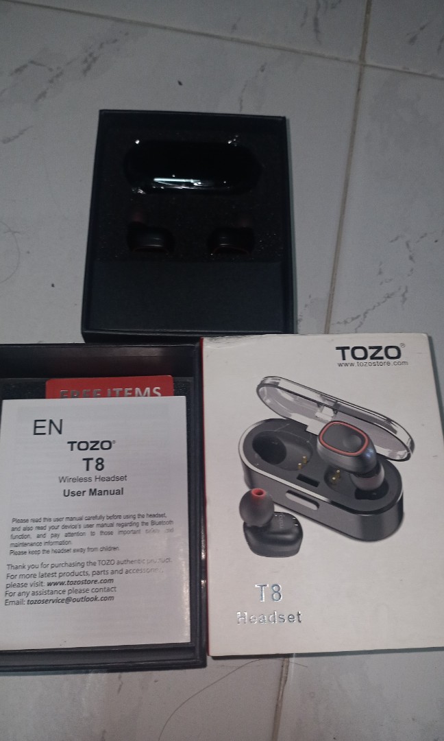 Tozo t8 earbuds clearance manual