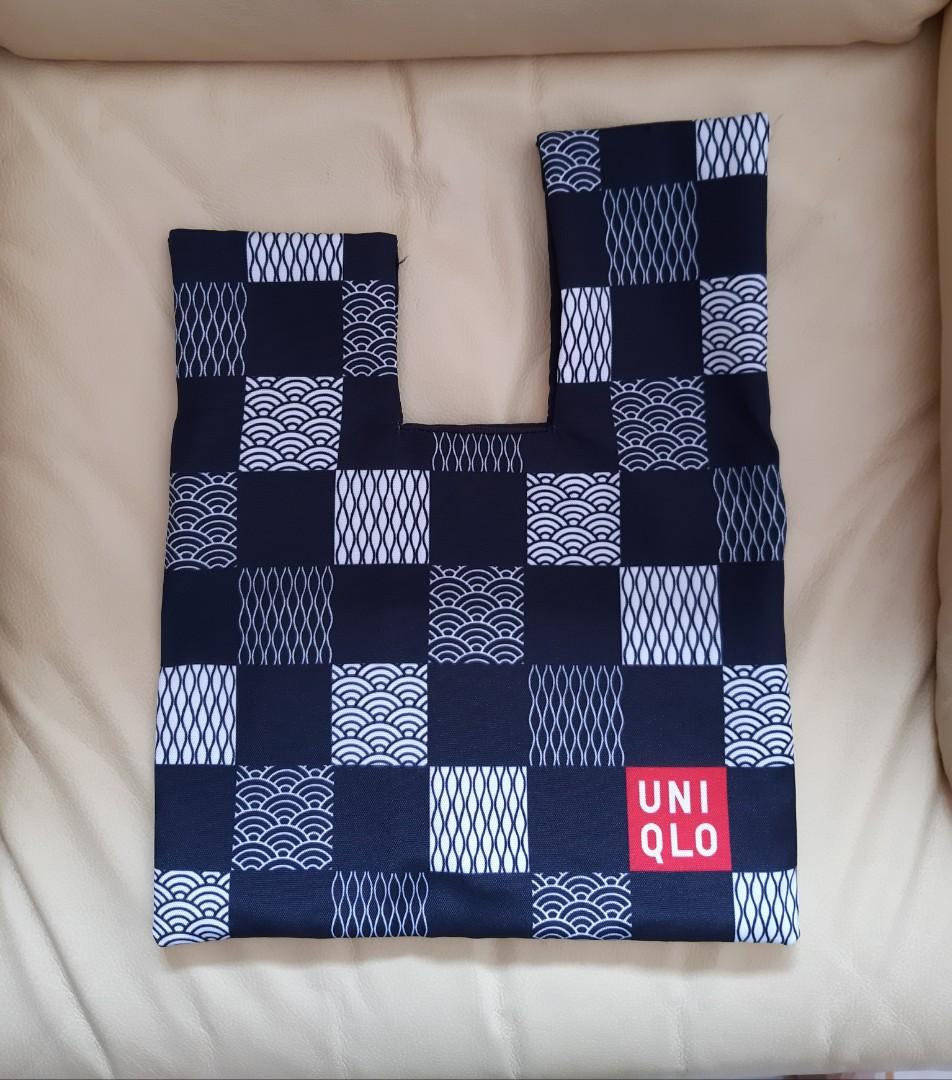 UNIQLO Packable Tote Bag Black Womens Fashion Bags  Wallets Tote Bags  on Carousell