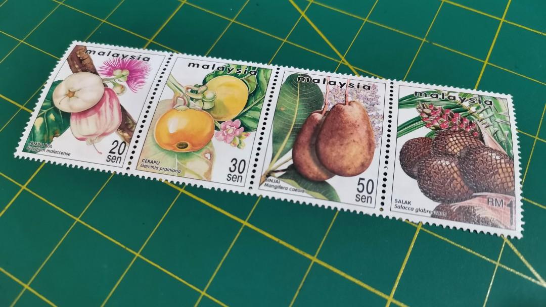 Vintage stamps (Buah-Buahan Tempatan), Antiques, Stamps on Carousell