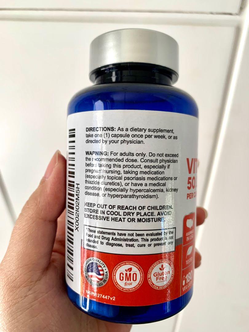 Vitamin D3 Nusa Pure dosis 50.000 IU eceran per 5 kapsul ...