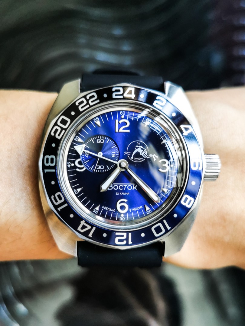 Vostok Batman GMT Amphibia Men s Fashion Watches Accessories