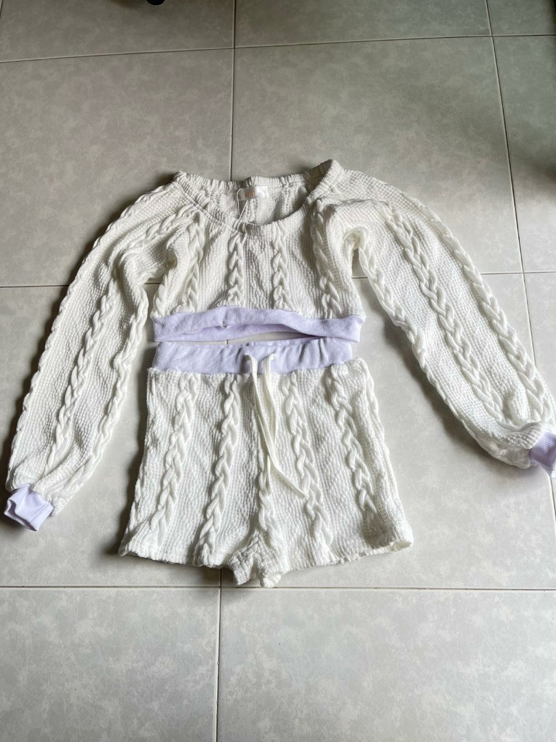 knitted two piece set