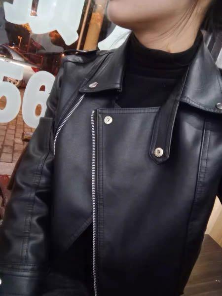 Pvc biker new arrivals jacket womens