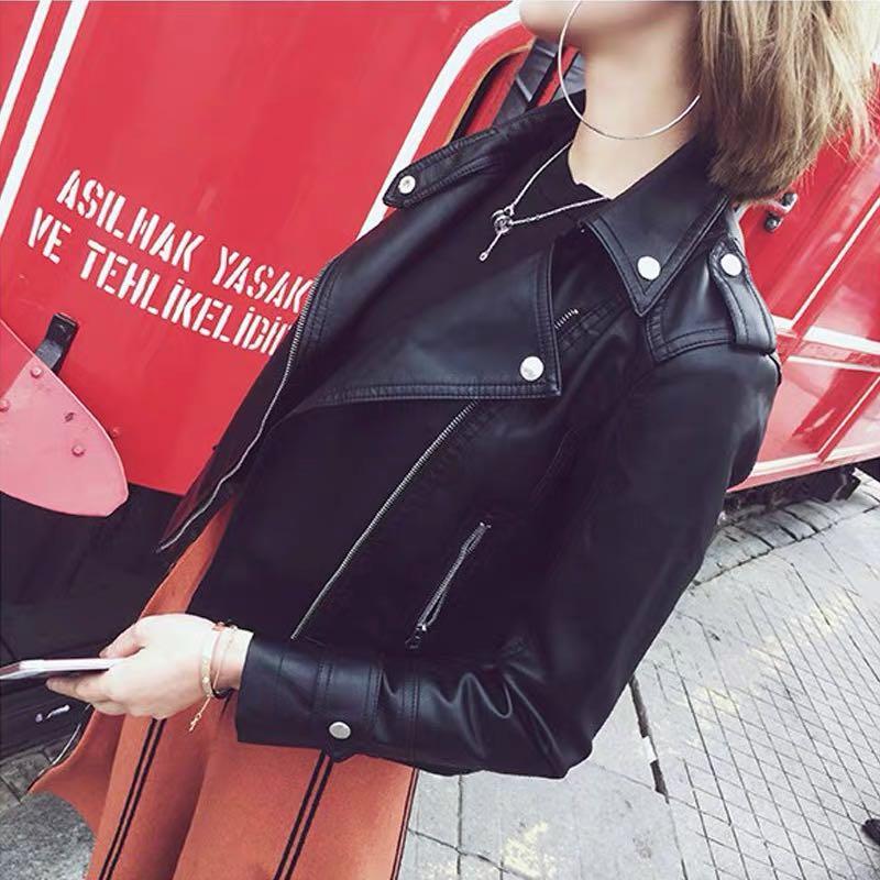 Pvc biker sales jacket womens