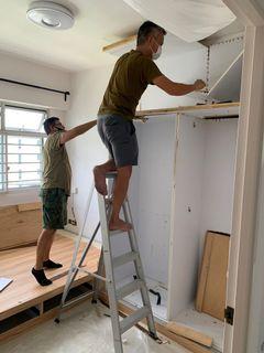 Wardrobe dismantle /movers/disposal services/relocation service/furniture moving