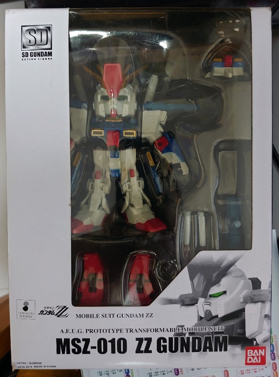 SD Gundam Action Figure MSZ 010 ZZ GUNDAM