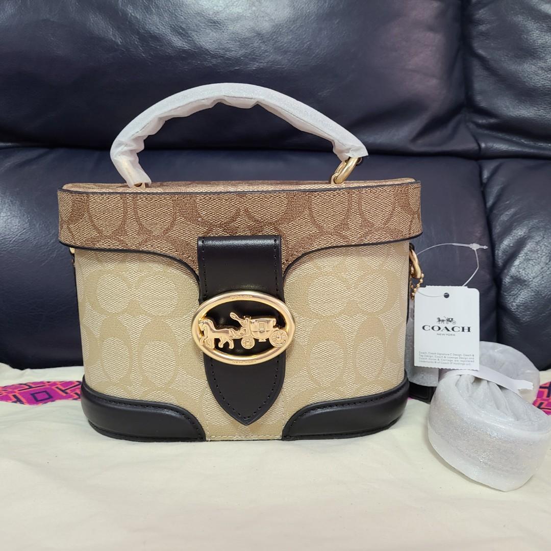 Georgie gem crossbody in blocked signature canvas clearance
