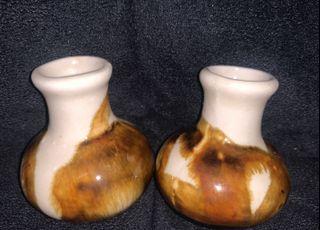 A pair of vintage mini flower vase