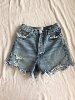 Agolde 26 long jean shorts
