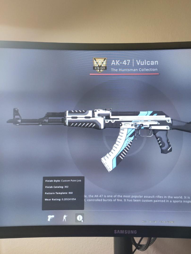 CSGO AK-47 Vulcan, Video Gaming, Gaming Accessories, In-Game Products ...
