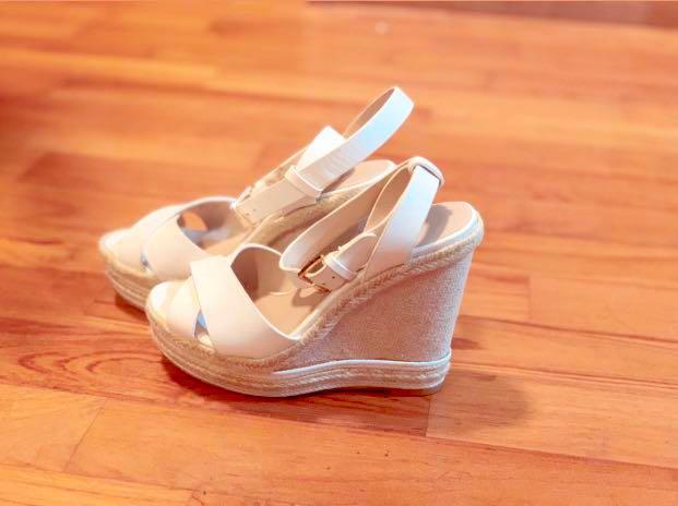 White wedges hot sale size 5