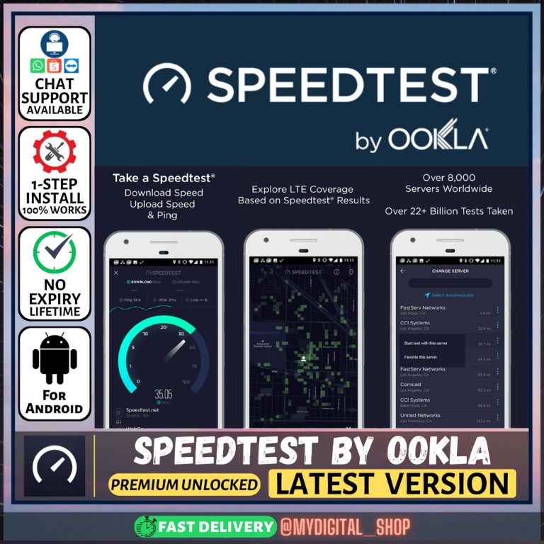SPEEDTEST BY OOKLA ANDROID visual data 8