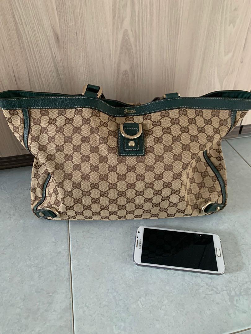Gucci monogram cheap large tote