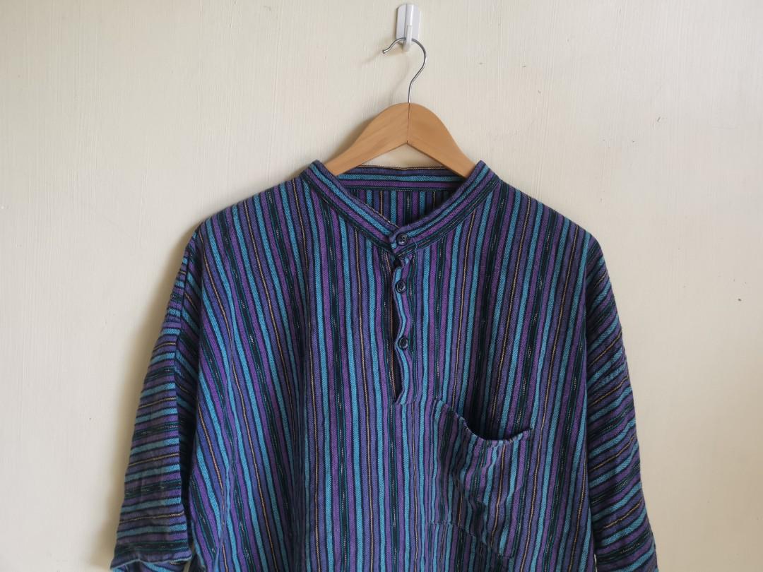 Baja hippie drug rug shirt Men s Fashion Tops Sets Tshirts