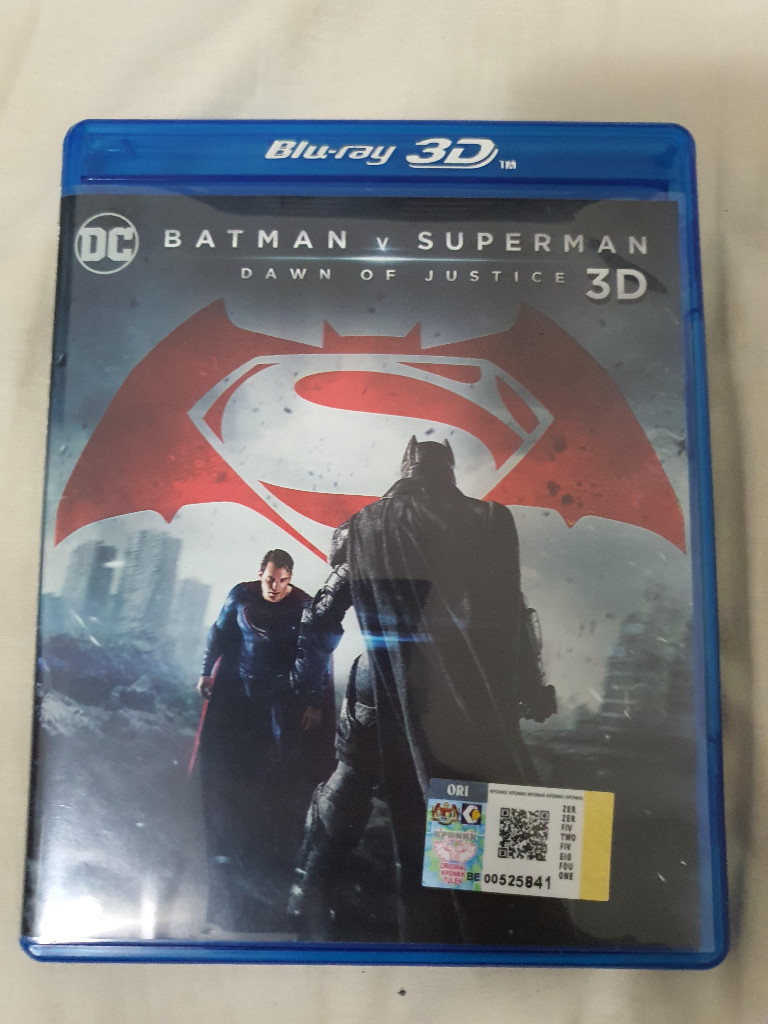 Batman's vs Superman Bluray, Hobbies & Toys, Music & Media, CDs & DVDs