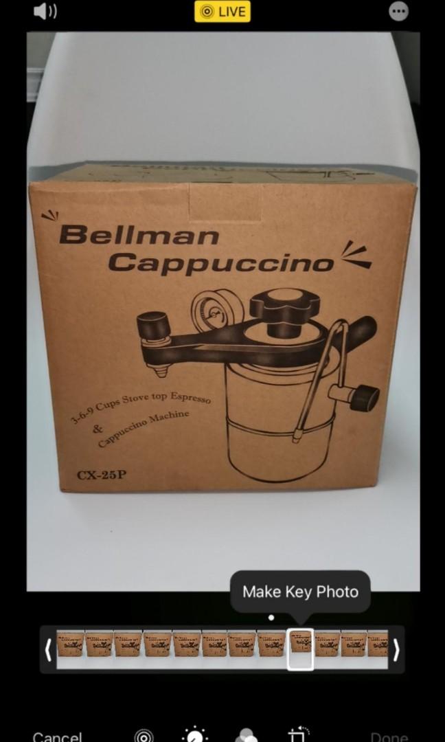 Bellman cx 25P Portable Stovetop Mochapot (Espresso Maker +Milk steamer