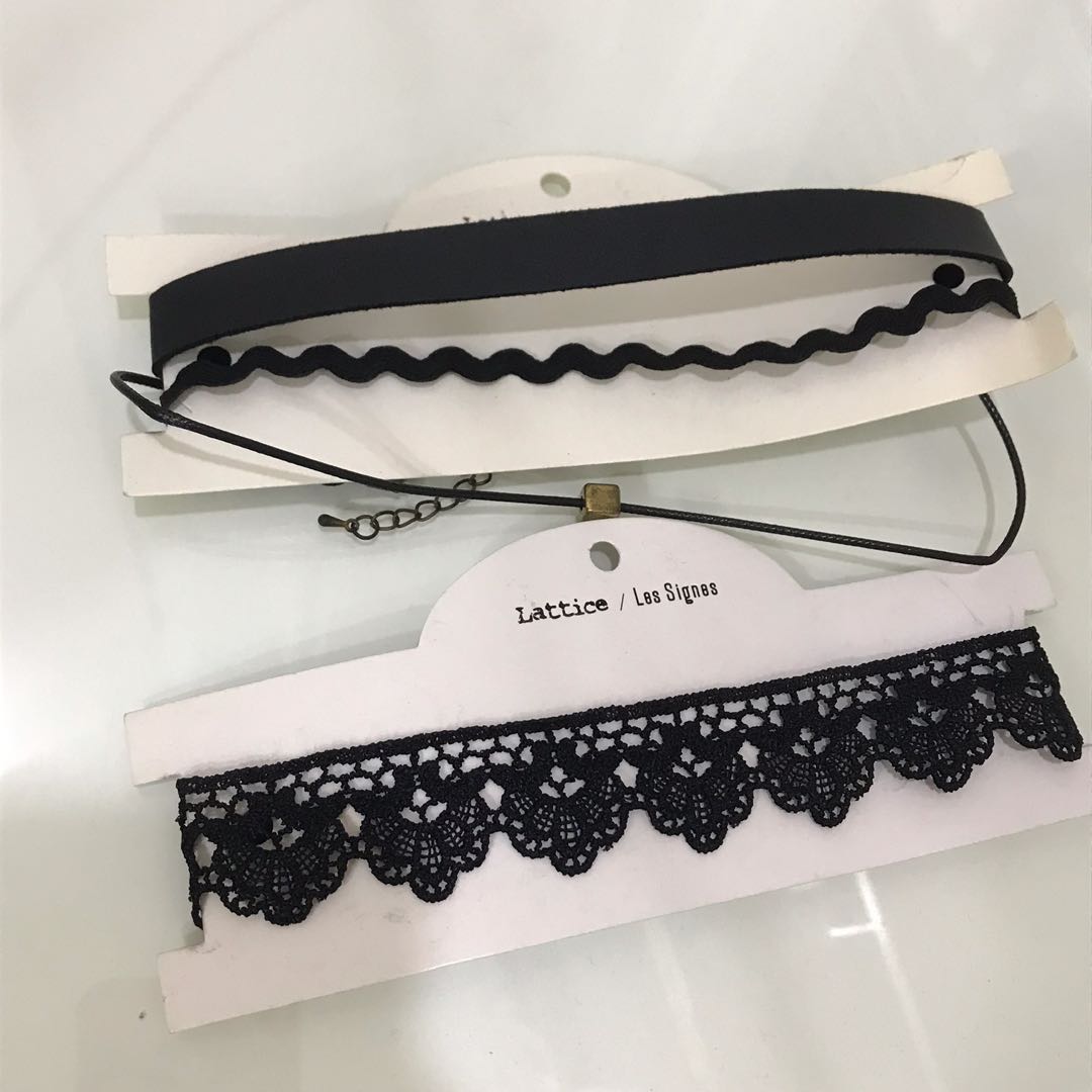 PilihPreloved Lattice Black Choker 