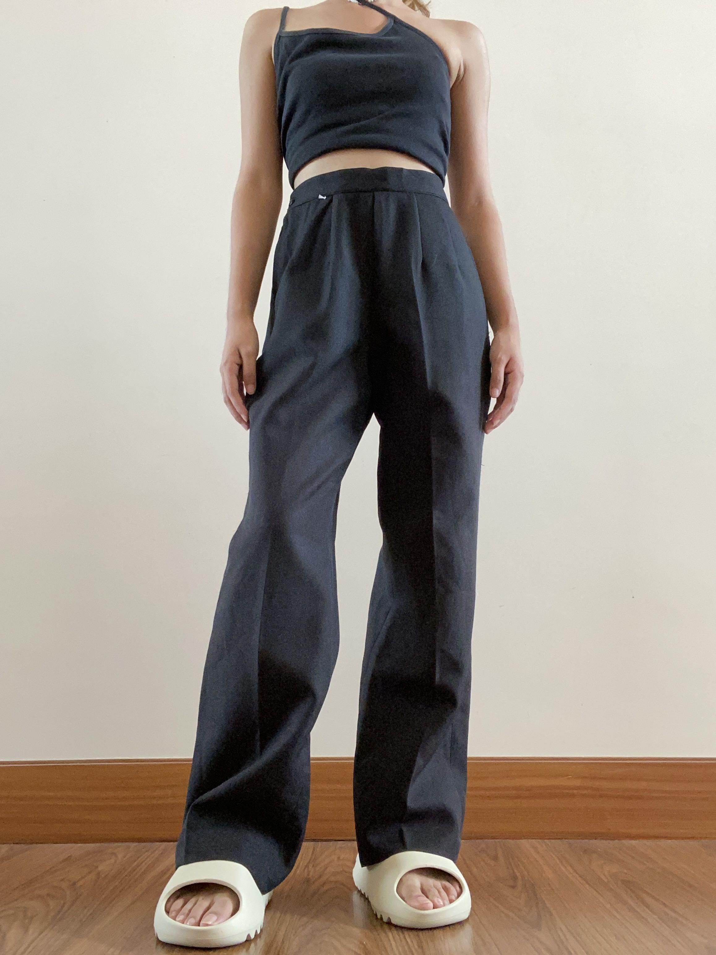 Black HW Garterized Trousers (Category: Other Bottoms) located in Naga. Submitted by sunbeamstudios (Listing ID 1101783186, Image 2). Description: Dimensions Fits 24-26 Length - 38.