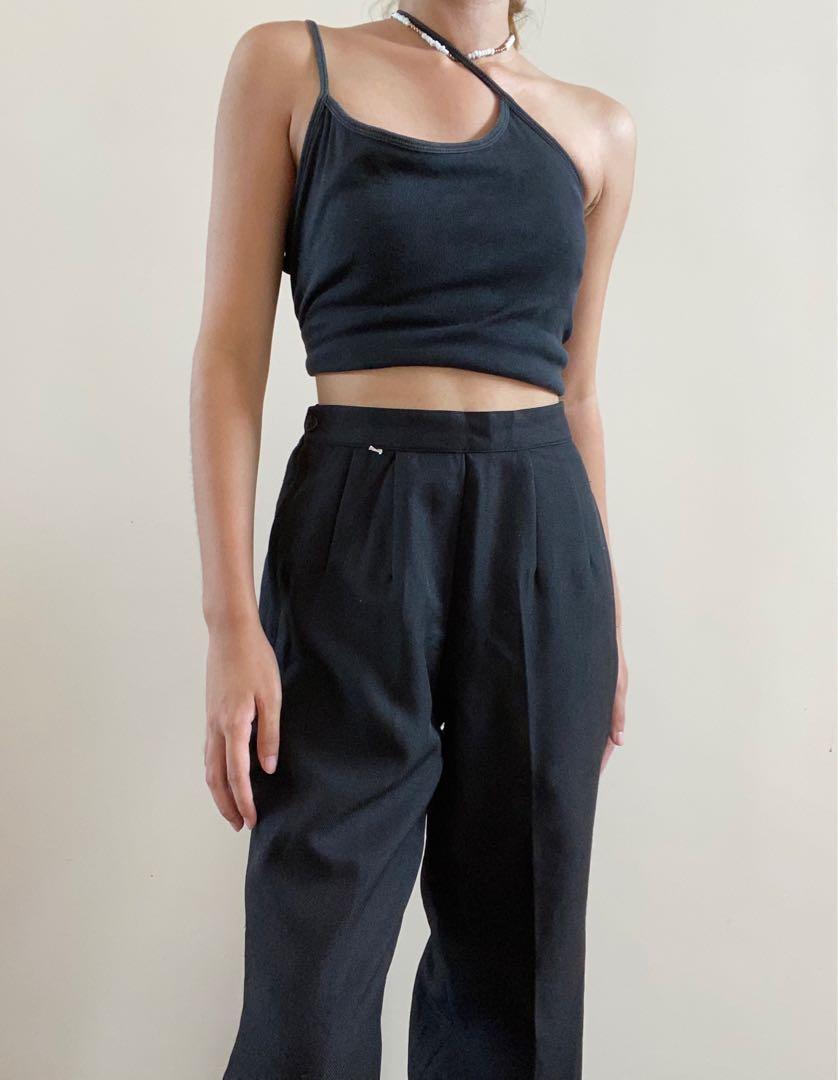 Black HW Garterized Trousers (Category: Other Bottoms) located in Naga. Submitted by sunbeamstudios (Listing ID 1101783186, Image 3). Description: Dimensions Fits 24-26 Length - 38.