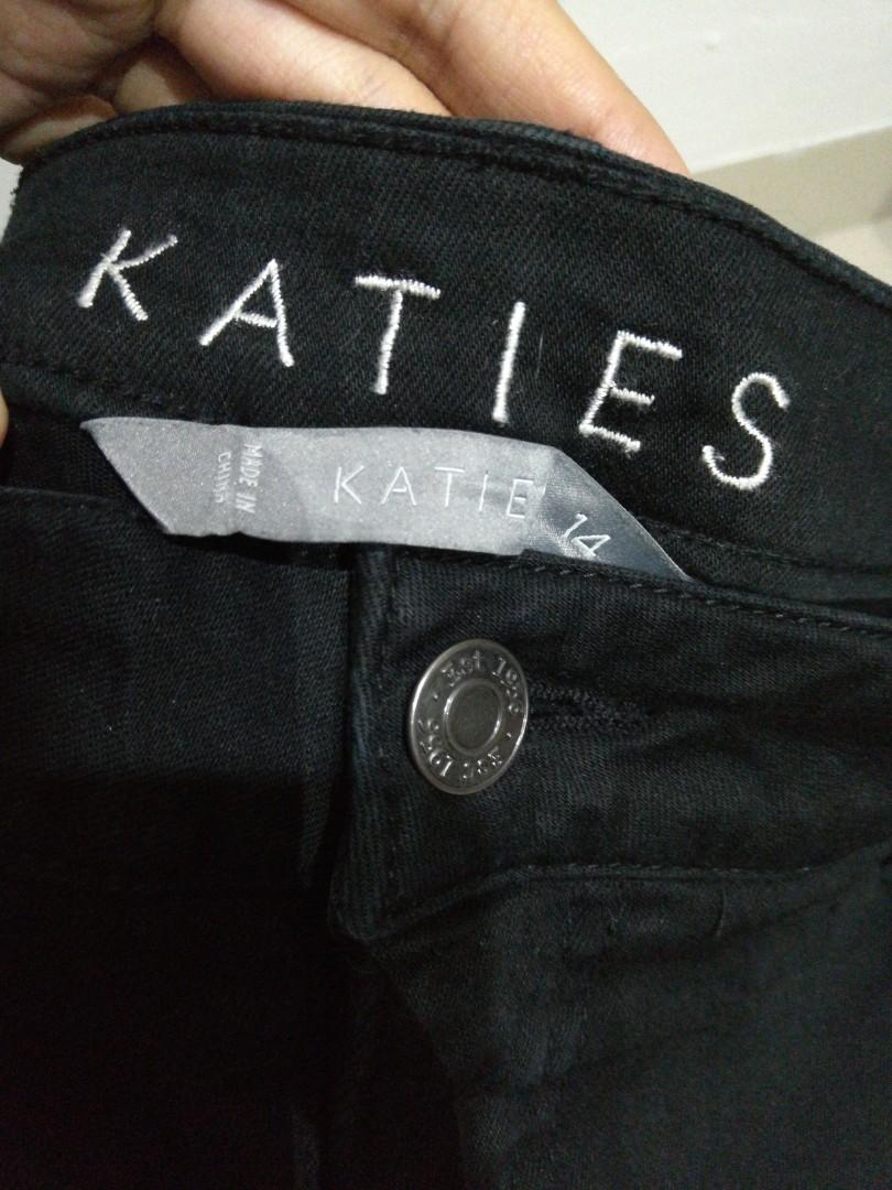Black Jeans brand KATIES, Fesyen Wanita 