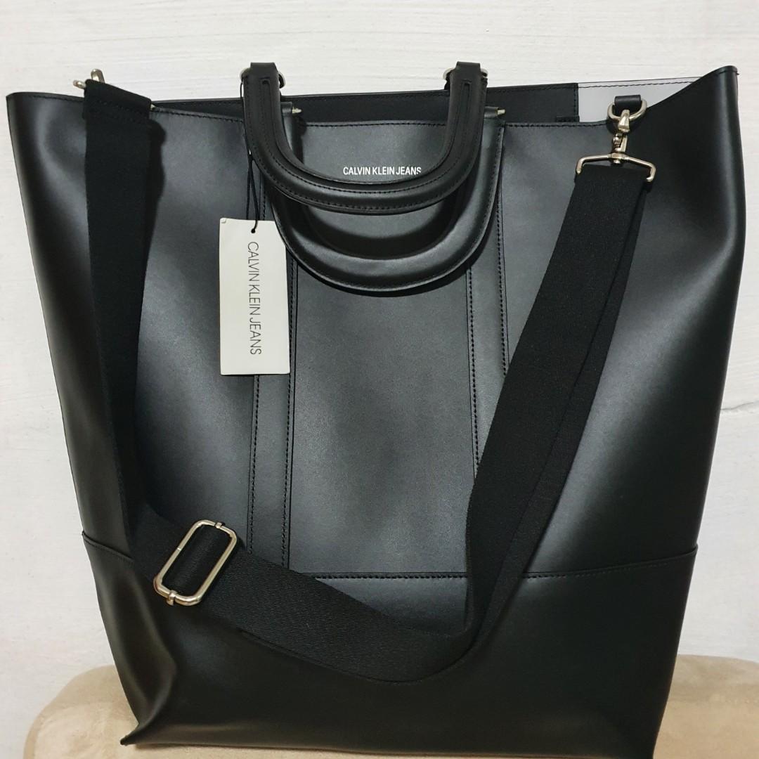 Christmas Gift: Brand New Calvin Klein Jeans Leather Tote Bag