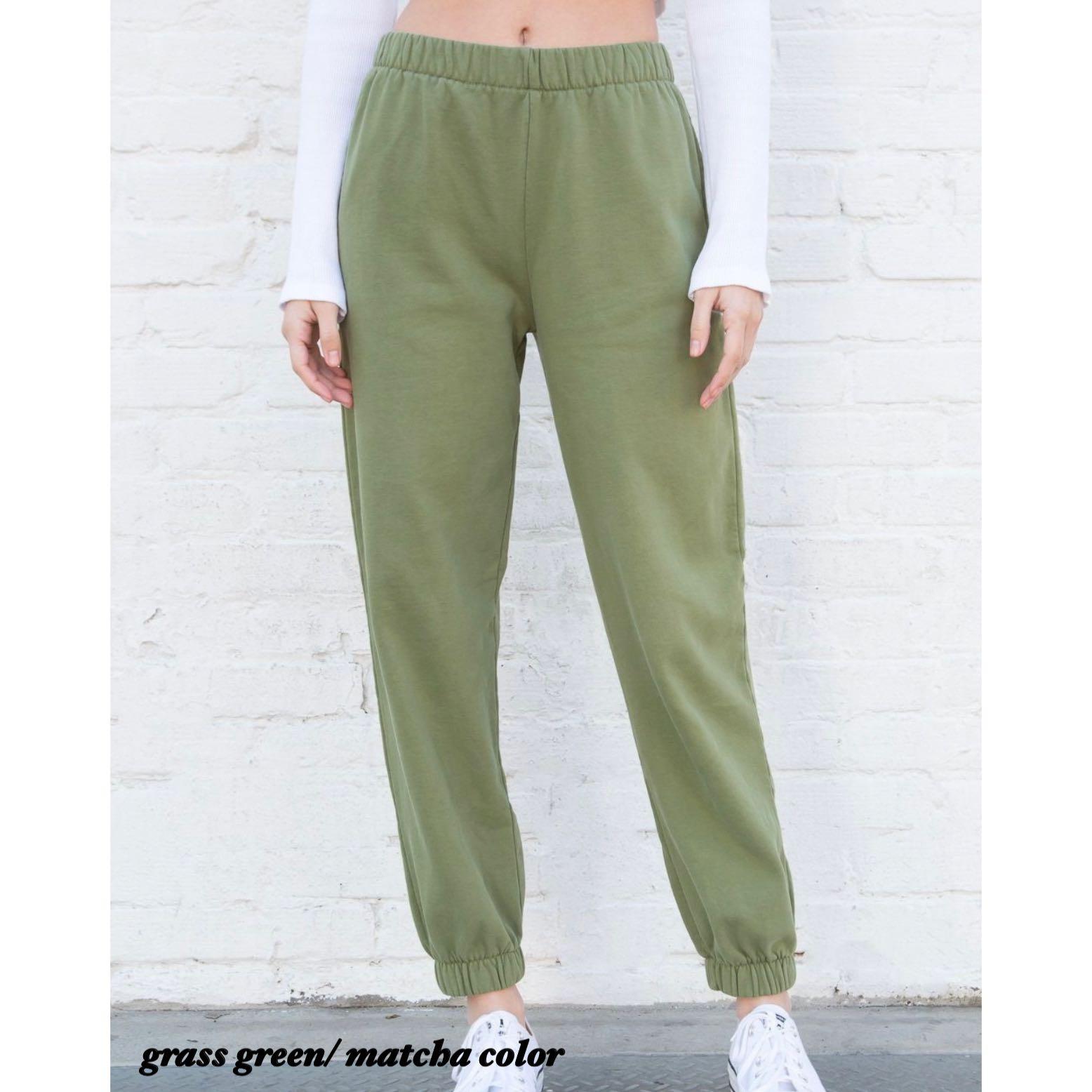 Brandy melville 2025 rosa sweatpants green