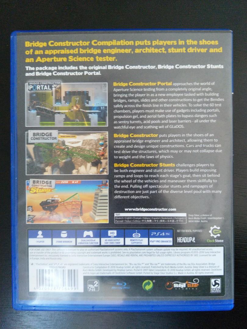 Bridge Construction Compilation (Category: PlayStation) located in Kuala Lumpur. Submitted by nexoxeus (Listing ID 1101720582, Image 2). Description: Want to sell Bridge Construction Compilation. Great game for those who want to touch the grass but dont want to leave the house. Very satisfying, stimulating game that just clears your mind from life probs. Reason my motherboard just pom pom burst. Buyers pay shipping.