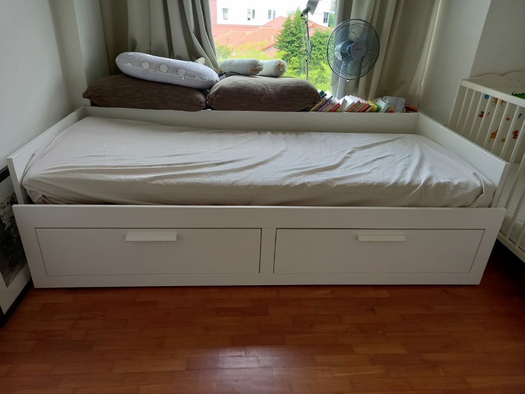 Brimnes Ikea day bed frame only, Furniture & Home Living, Furniture, Bed Frames & Mattresses