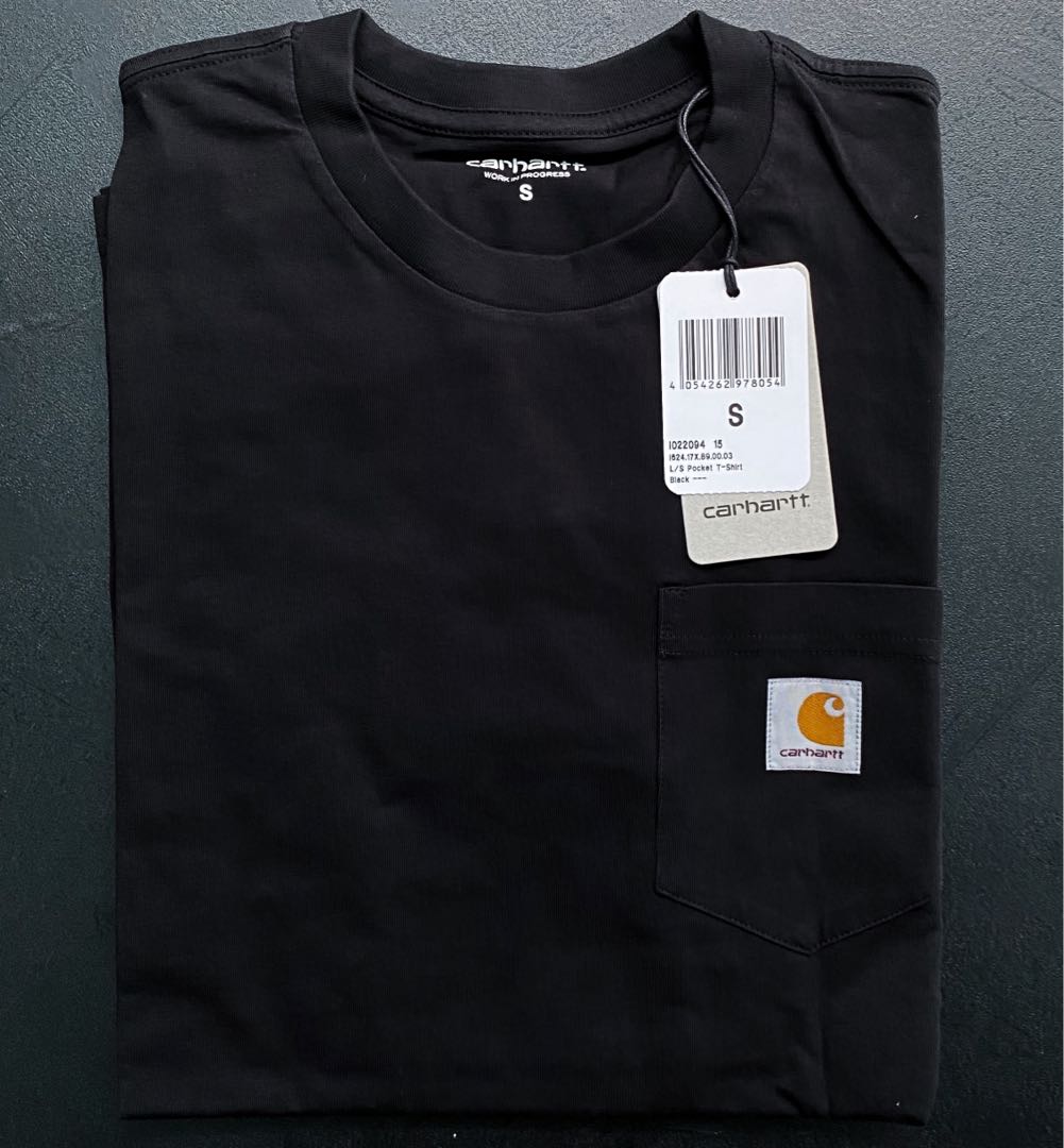 Carhartt WIP L/S Pocket T-Shirt, Men's Fashion, Tops & Sets