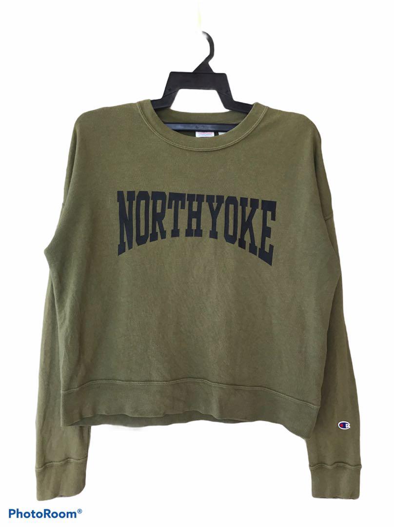 Army green champion sweatshirt clearance
