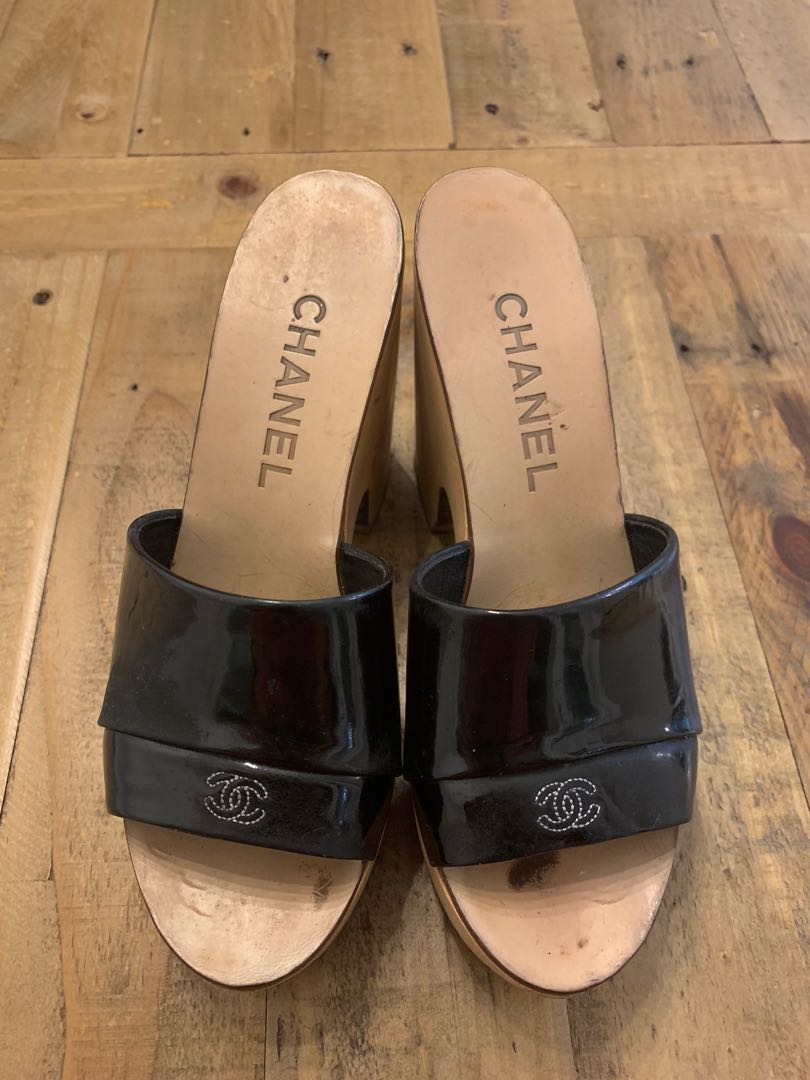 Chanel sales wooden sandals