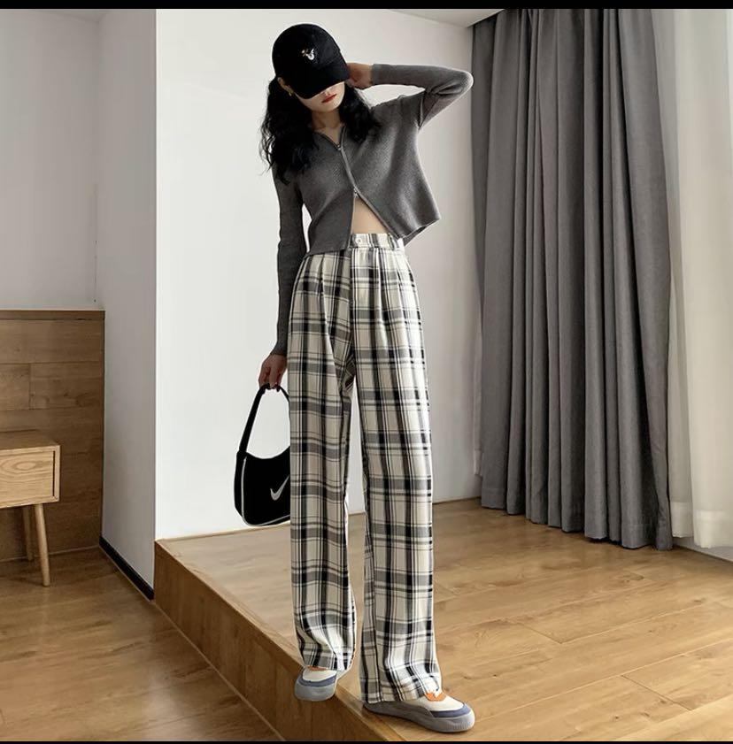 Checkered pattern pants Clearance