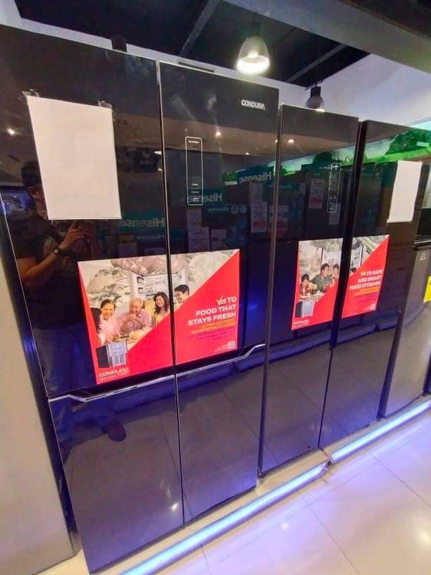 Condura Refrigerator No Frost Inverter (side x side/bottom freezer