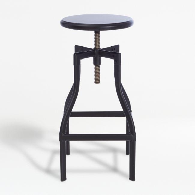 Crate and barrel black bar stools shop