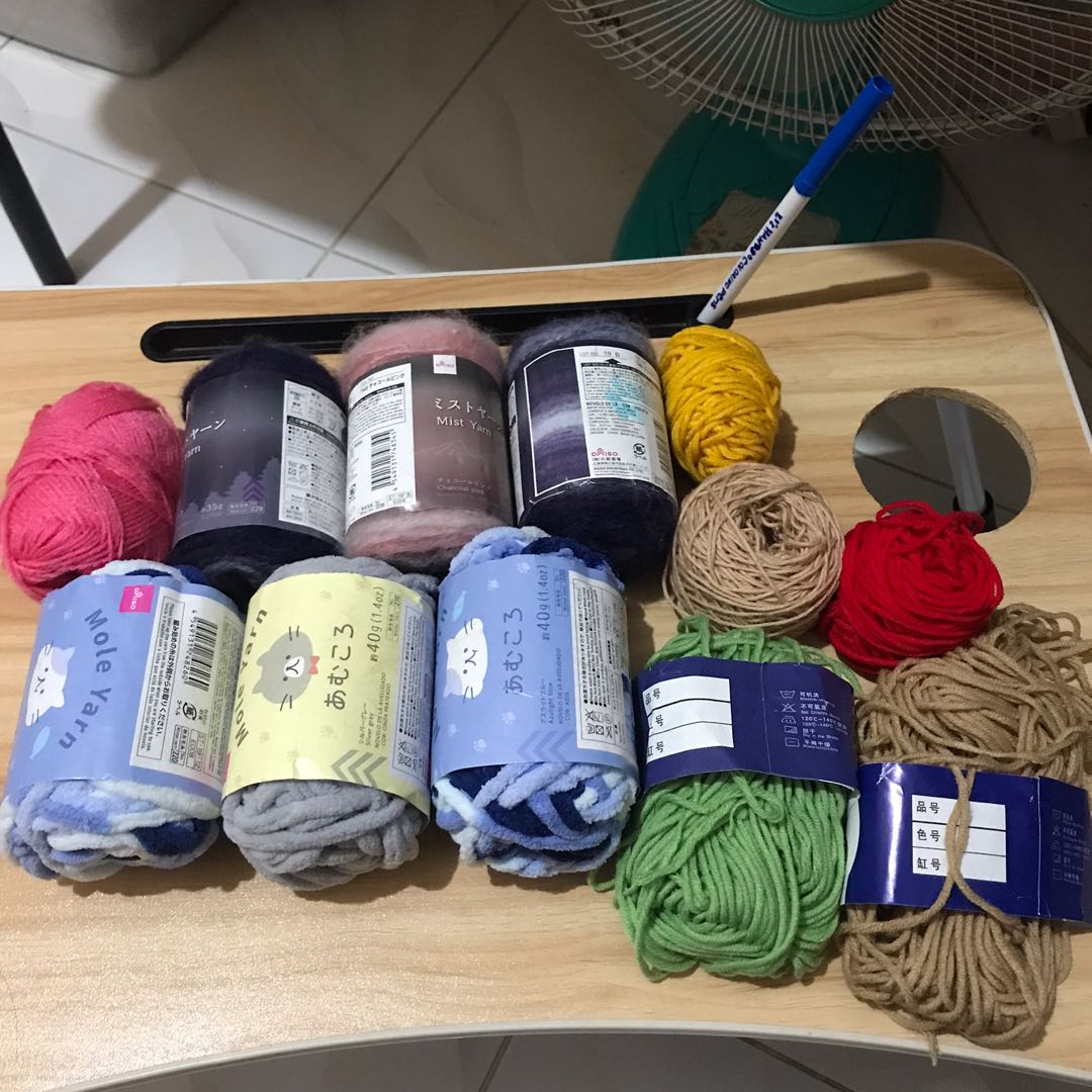 Crochet Yarn Daiso Cotton Yarn Milk Cotton Destash, Hobbies & Toys