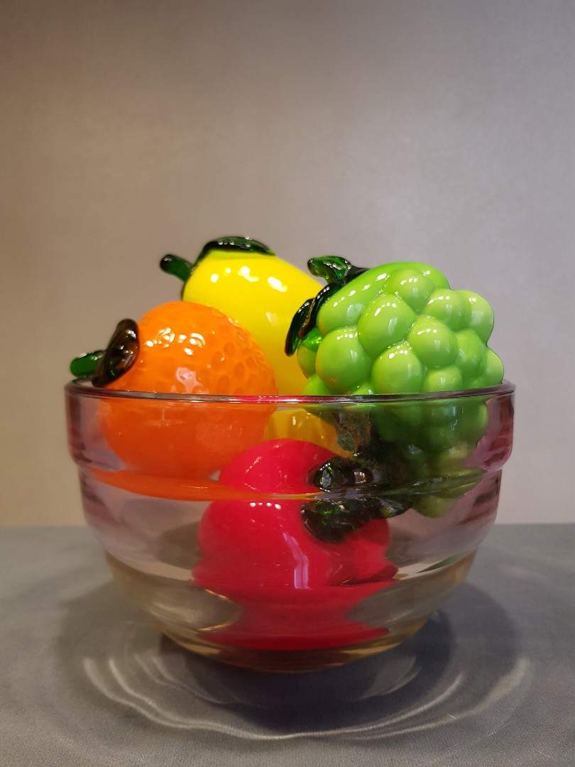 Decorative glass fruits, Furniture & Home Living, Home Decor, Other