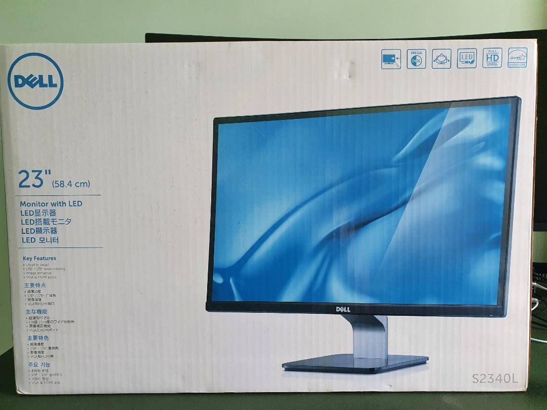Dell 23 Inch Monitor - S2340L (With Free Mechanical Keyboard), Computers &  Tech, Desktops on Carousell