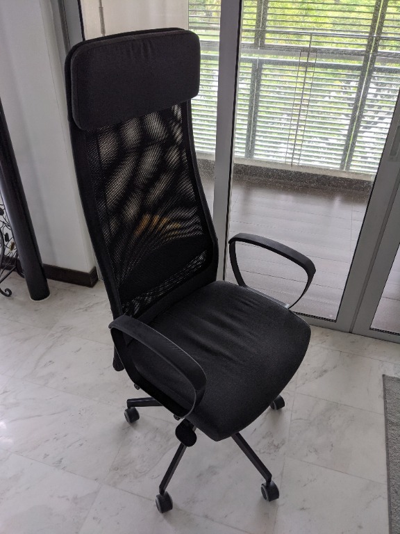 Desk chair Ikea Markus, Furniture & Home Living, Furniture, Chairs on