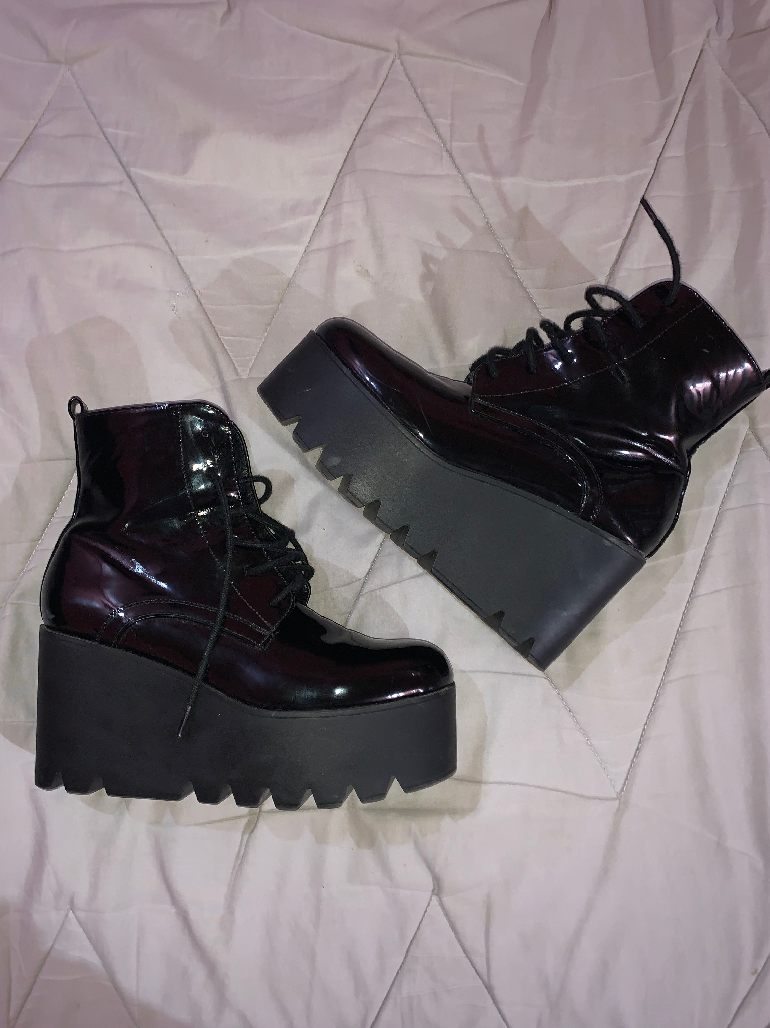 grunge platform boots