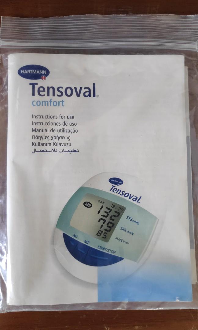 Hartmann Tensoval Comfort Blood Pressure Monitor Made in Germany