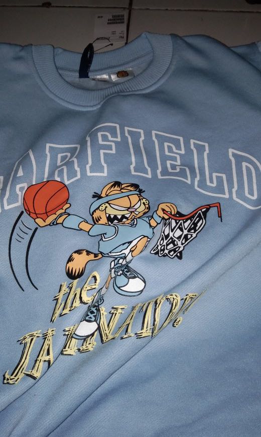 Garfield sweater h&m hot sale