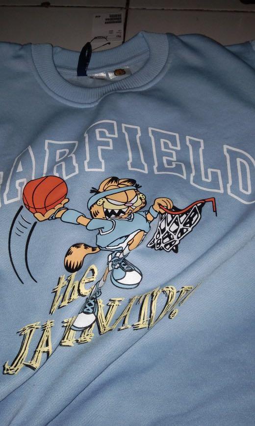 H&m garfield sweater on sale