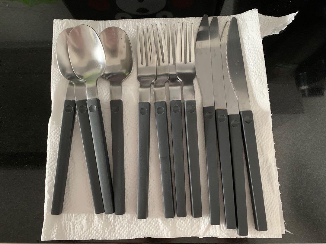 IKEA knife fork and spoon 4 cutlery set, Furniture & Home Living
