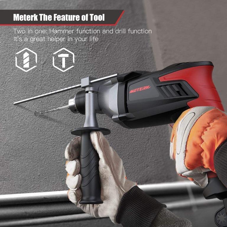 Meterk hammer store drill review